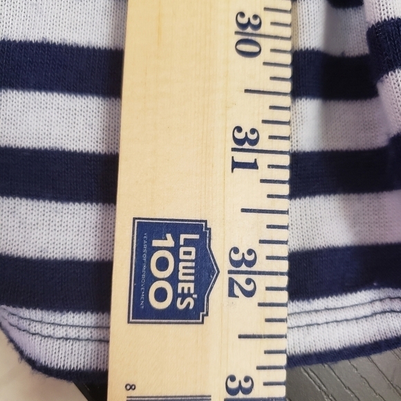 Jessica Simpson Maternity Navy And White Striped Cardigan With Pockets Sz S/M - Picture 10 of 10